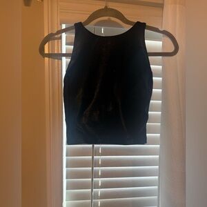 Lululemon Athletica Black Crop Top